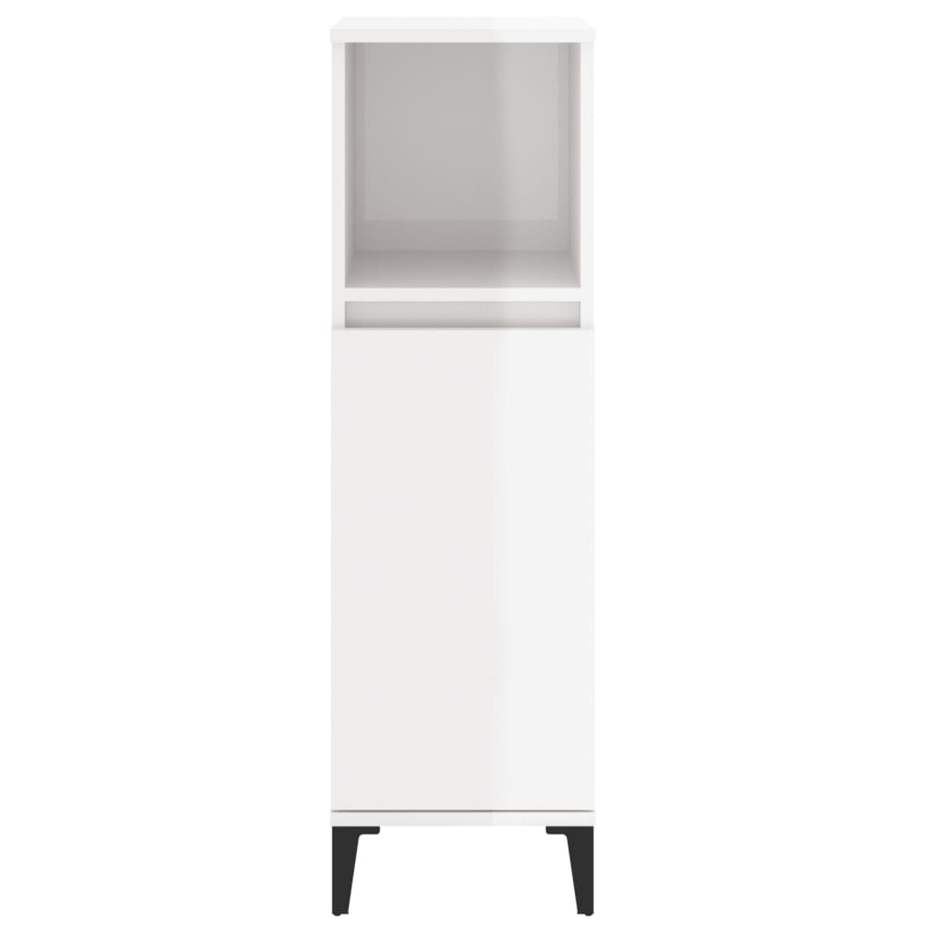 8720845738402_g_en_hd_5 vidaXL Bathroom Cabinet High Gloss White 30x30x100 cm Engineered Wood - Image 7
