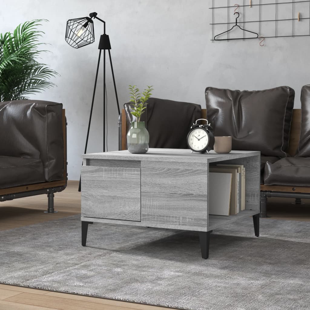 8720845738761_m_en_hd_1 vidaXL Coffee Table Grey Sonoma 55x55x36.5 cm Engineered Wood - Image 1