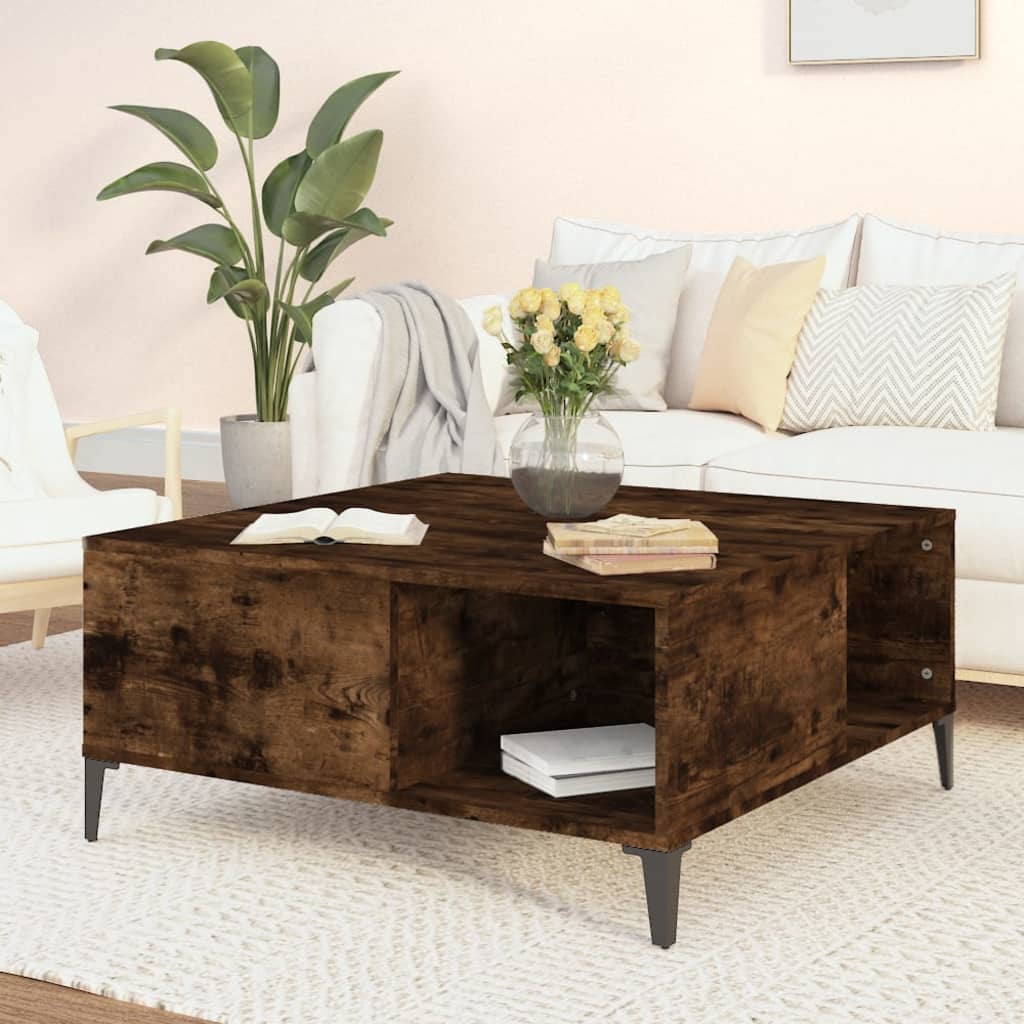 8720845738914_m_en_hd_1 vidaXL Coffee Table Smoked Oak 80x80x36.5 cm Engineered Wood - Image 1