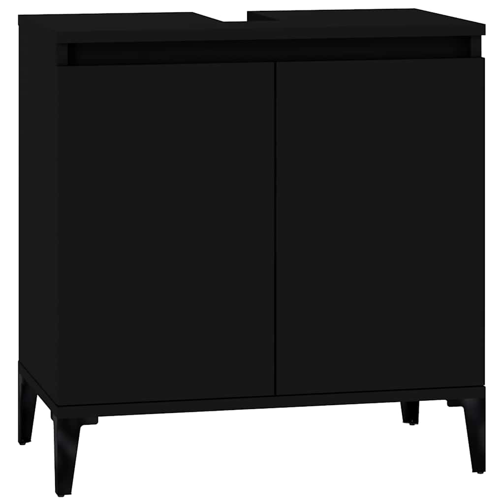 8720845739515_a_en_hd_1 vidaXL Sink Cabinet Black 58x33x60 cm Engineered Wood - Image 2
