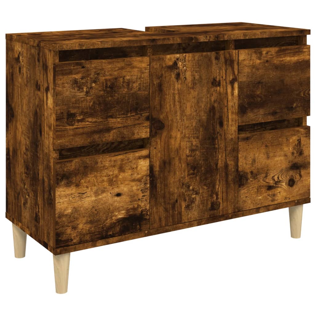 8720845739638_a_en_hd_1 vidaXL Sink Cabinet Smoked Oak 80x33x60 cm Engineered Wood - Image 2