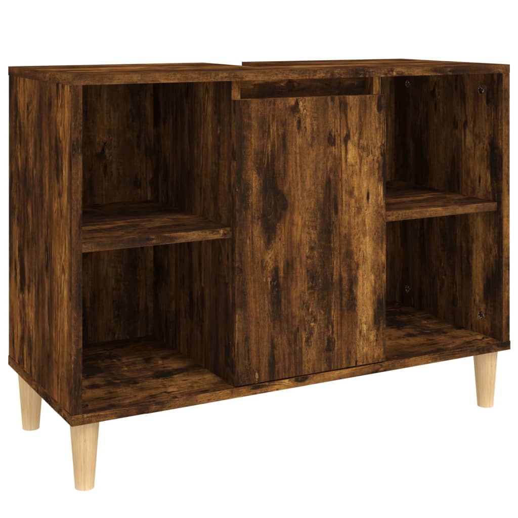 8720845739799_a_en_hd_1 vidaXL Sink Cabinet Smoked Oak 80x33x60 cm Engineered Wood - Image 2