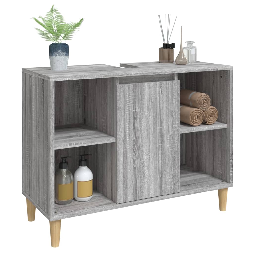 8720845739805_g_en_hd_2 vidaXL Sink Cabinet Grey Sonoma 80x33x60 cm Engineered Wood - Image 4
