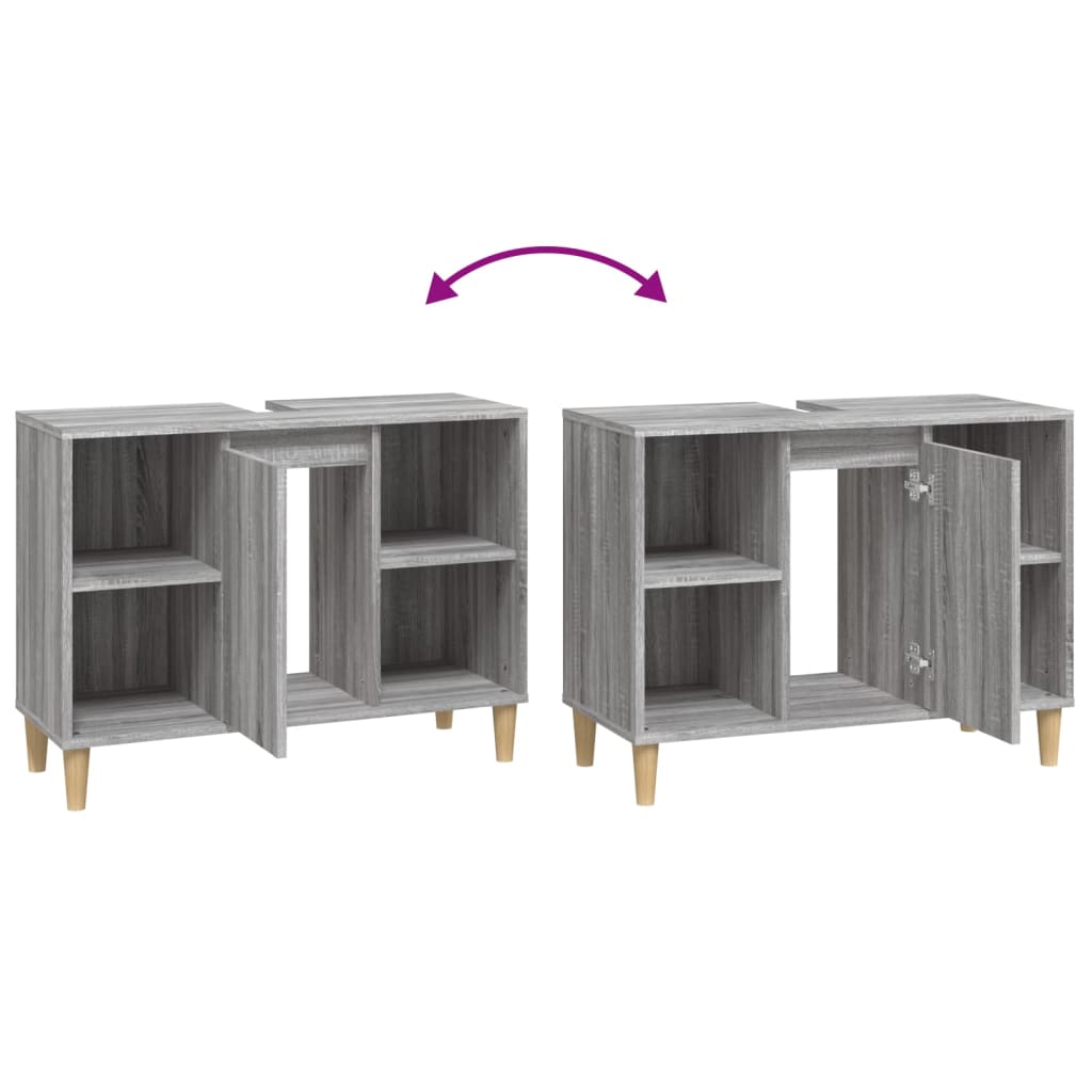 8720845739805_g_en_hd_7 vidaXL Sink Cabinet Grey Sonoma 80x33x60 cm Engineered Wood - Image 9