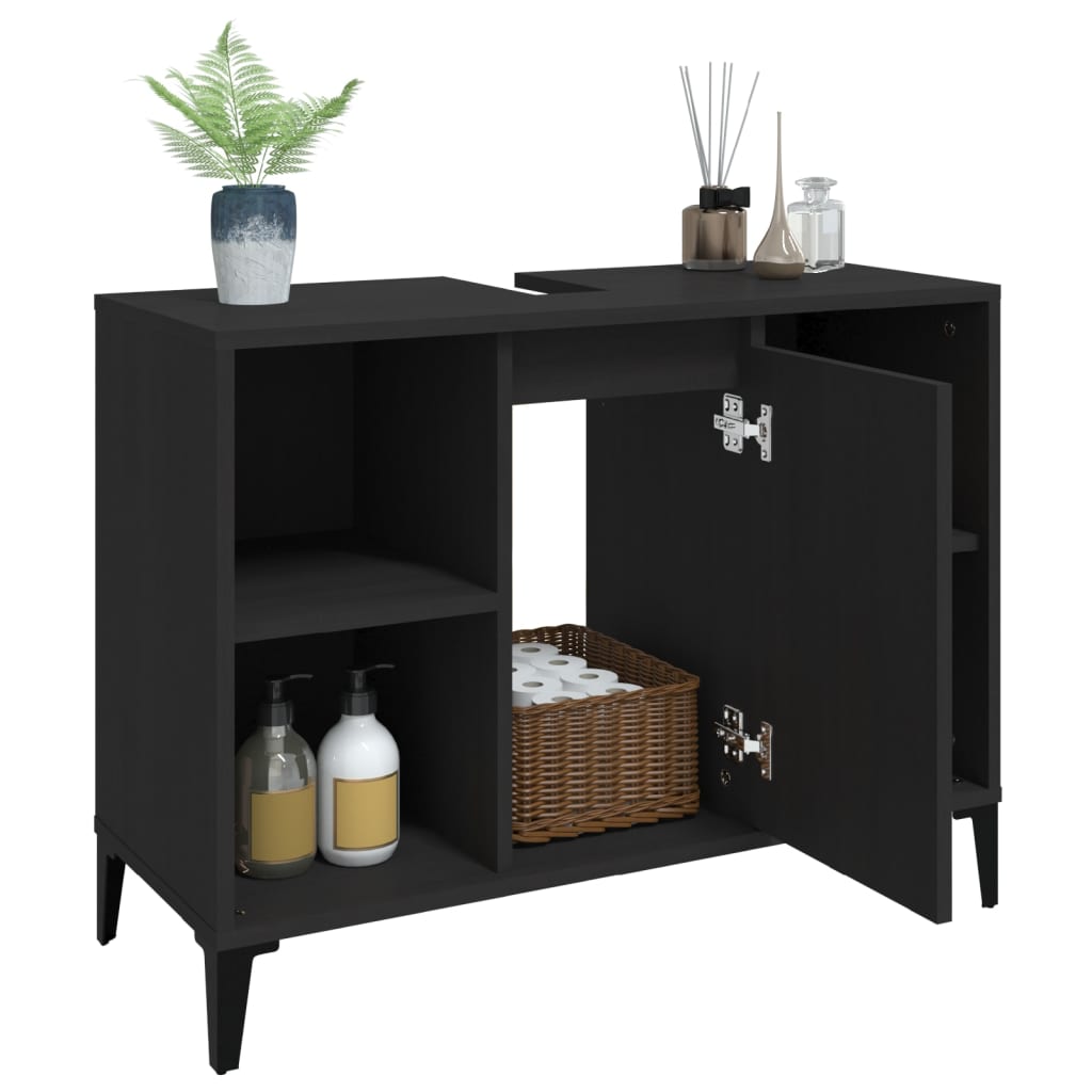 8720845739836_g_en_hd_3 vidaXL Sink Cabinet Black 80x33x60 cm Engineered Wood - Image 5