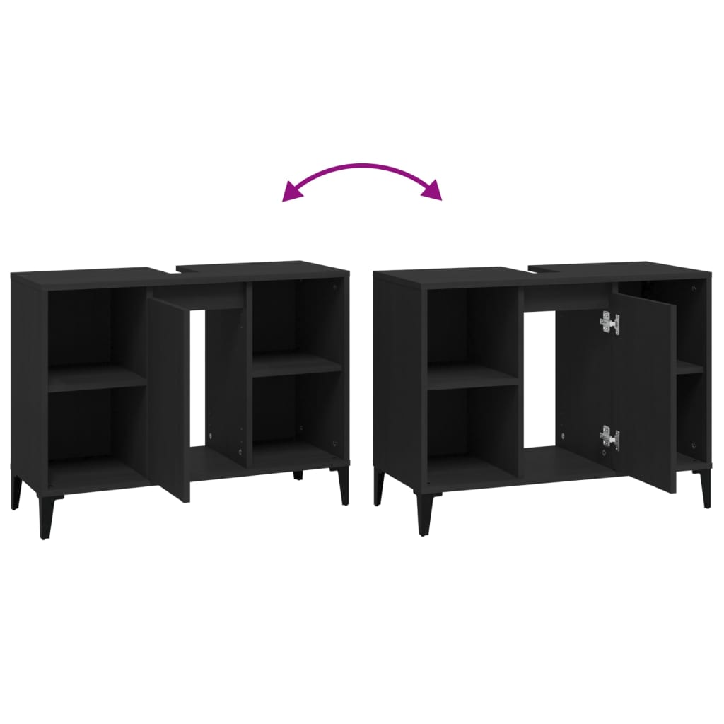 8720845739836_g_en_hd_7 vidaXL Sink Cabinet Black 80x33x60 cm Engineered Wood - Image 9