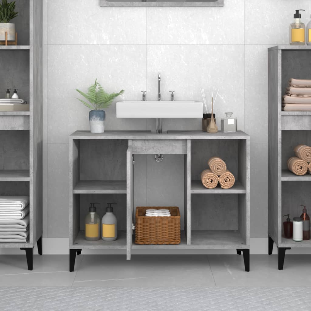 8720845739867_g_en_hd_1 vidaXL Sink Cabinet Concrete Grey 80x33x60 cm Engineered Wood - Image 3