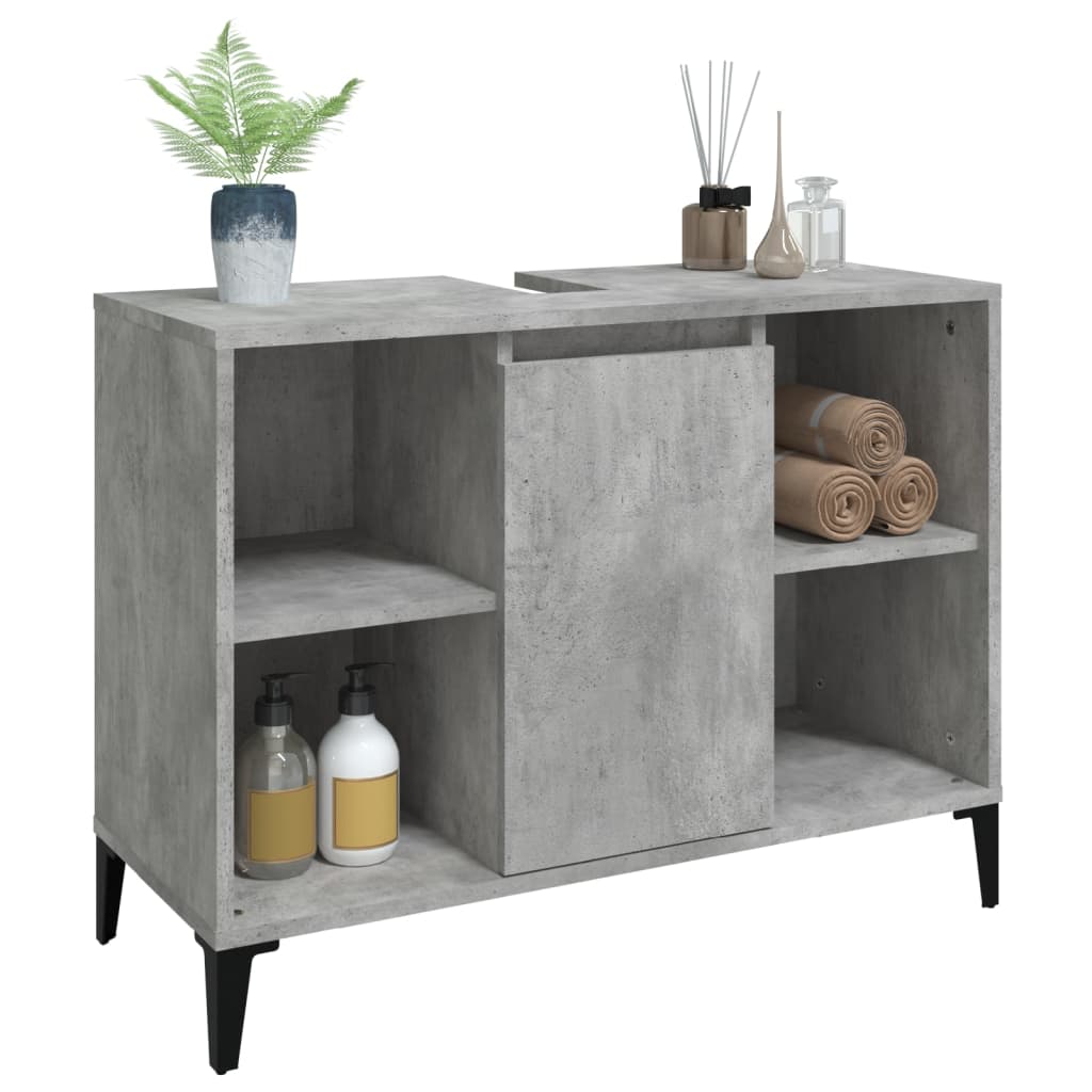 8720845739867_g_en_hd_2 vidaXL Sink Cabinet Concrete Grey 80x33x60 cm Engineered Wood - Image 4