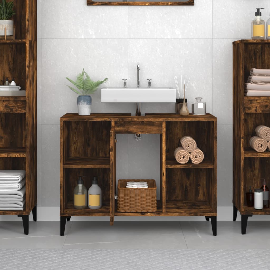 8720845739874_g_en_hd_1 vidaXL Sink Cabinet Smoked Oak 80x33x60 cm Engineered Wood - Image 3