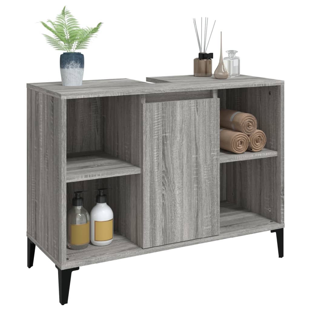 8720845739881_g_en_hd_2 vidaXL Sink Cabinet Grey Sonoma 80x33x60 cm Engineered Wood - Image 4