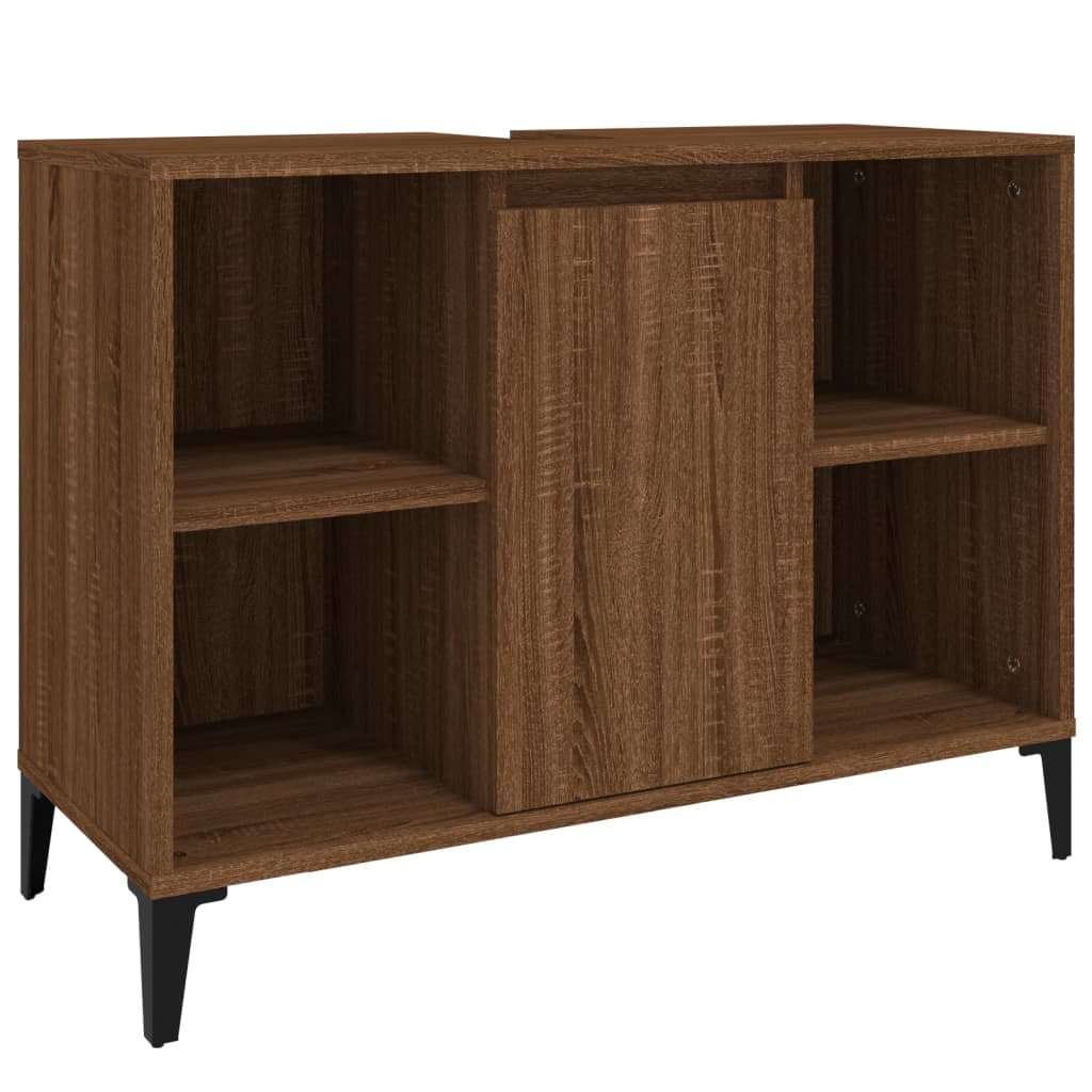 8720845739898_a_en_hd_1 vidaXL Sink Cabinet Brown Oak 80x33x60 cm Engineered Wood - Image 2