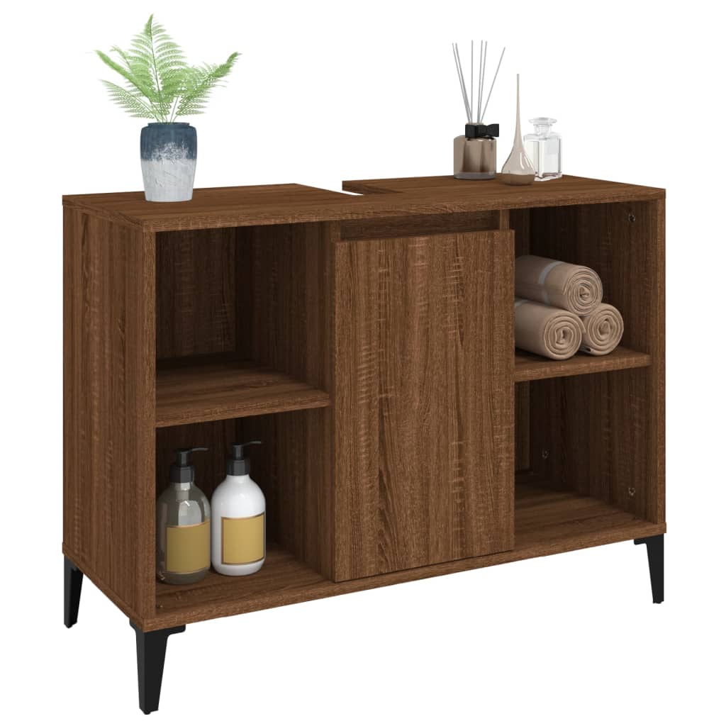 8720845739898_g_en_hd_2 vidaXL Sink Cabinet Brown Oak 80x33x60 cm Engineered Wood - Image 4