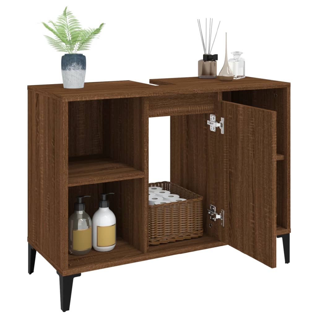 8720845739898_g_en_hd_3 vidaXL Sink Cabinet Brown Oak 80x33x60 cm Engineered Wood - Image 5