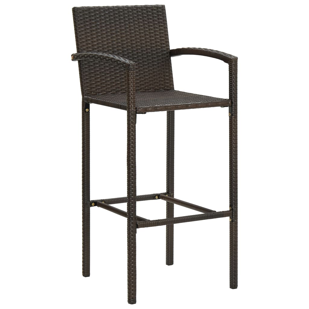 8720845739959_g_en_hd_1 vidaXL Bar Stools 4 pcs Brown Poly Rattan - Image 2