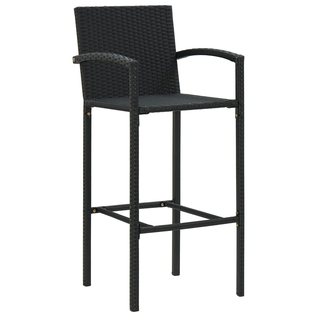8720845739966_g_en_hd_1 vidaXL Bar Stools 4 pcs Black Poly Rattan - Image 2