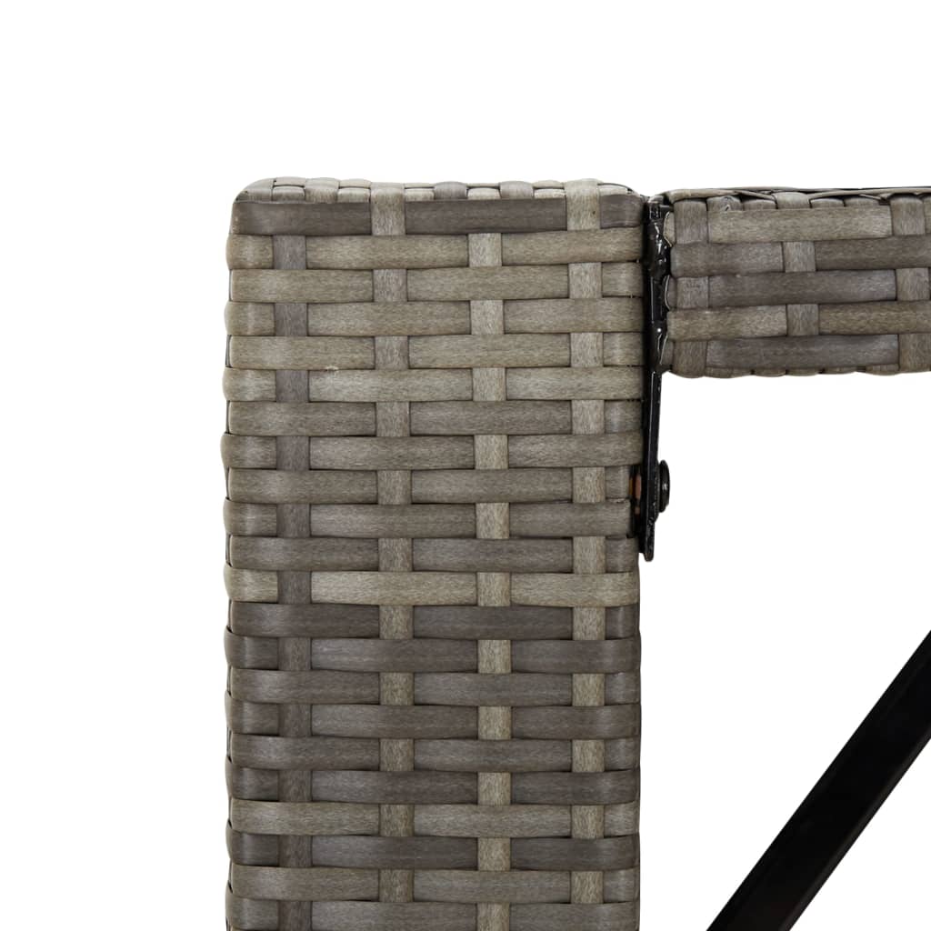 8720845740108_g_en_hd_3 vidaXL Bar Table with Glass Top Grey 145x80x110 cm Poly Rattan - Image 5