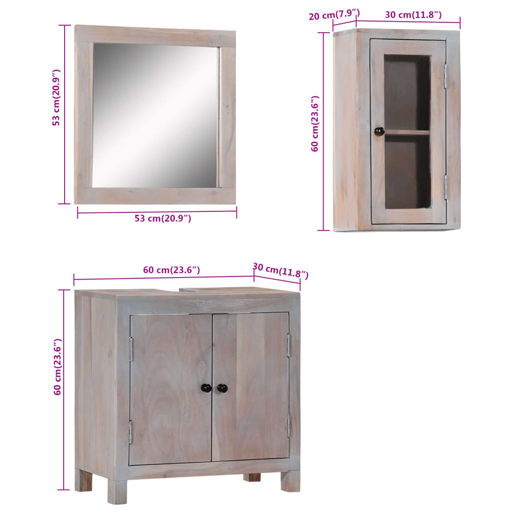 8720845740320_g_en_hd_8 vidaXL 3 Piece Bathroom Furniture Set Solid Wood Acacia - Image 9