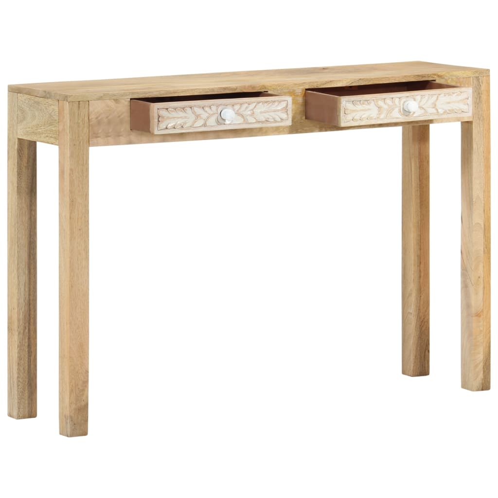 8720845740337_g_en_hd_1 vidaXL Console Table 110x30x75 cm Solid Bleached Wood Mango - Image 2