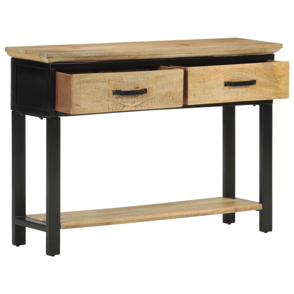 8720845740344_g_en_hd_1 vidaXL Console Table 110x30x75 cm Solid Rough Wood Mango - Image 2