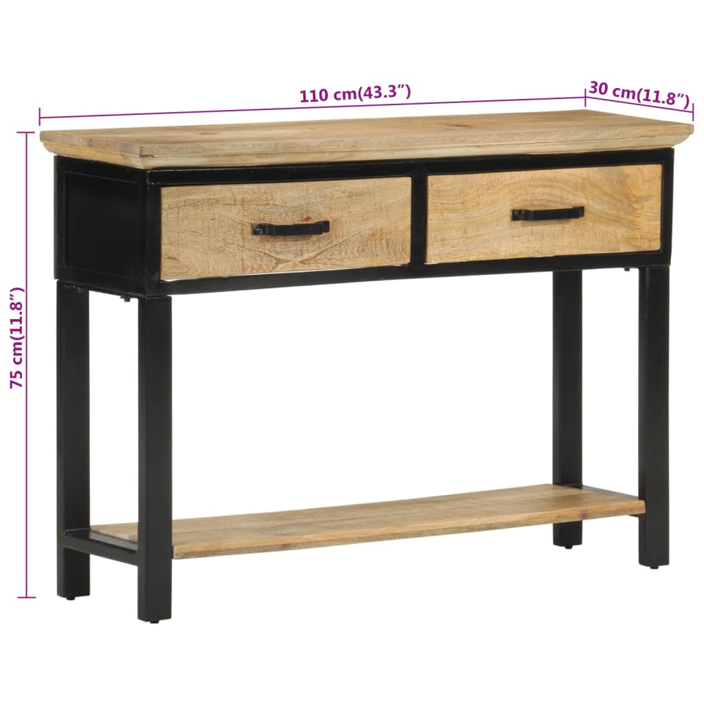 8720845740344_g_en_hd_8 vidaXL Console Table 110x30x75 cm Solid Rough Wood Mango - Image 10