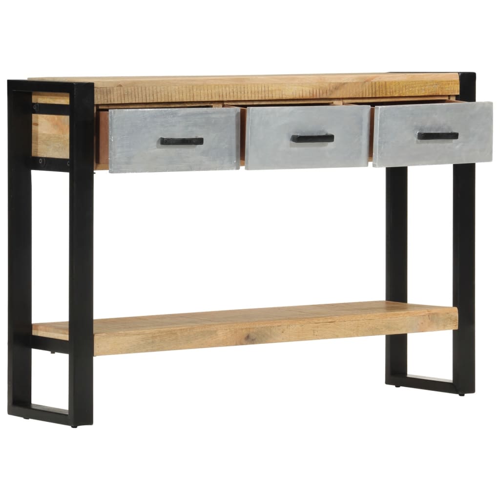 8720845740351_g_en_hd_1 vidaXL Console Table 110x30x76 cm Solid Rough Wood Mango - Image 2
