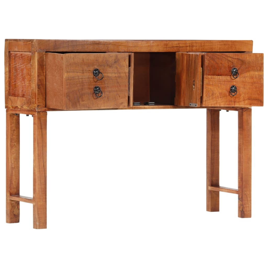 8720845740429_g_en_hd_1 vidaXL Console Table 120x32x80 cm Solid Rough Wood Acacia - Image 2