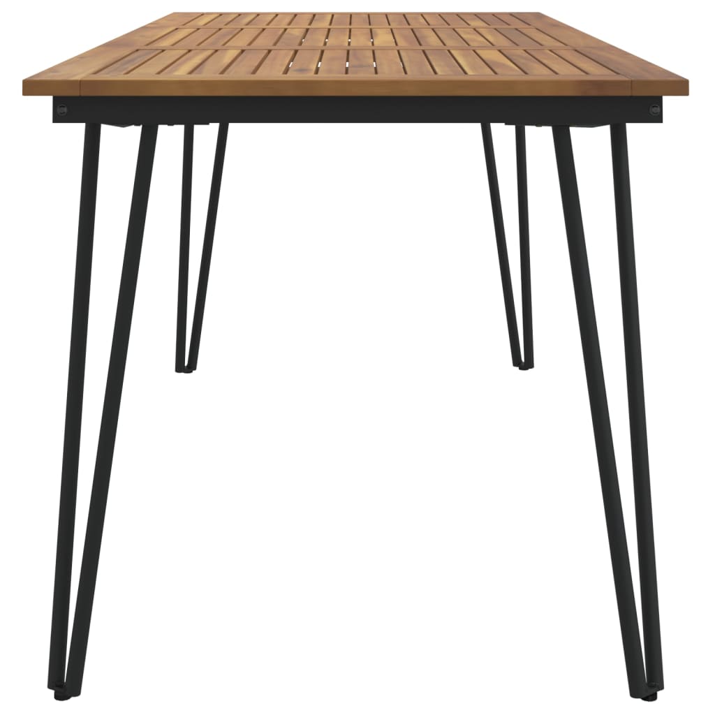8720845741563_g_en_hd_2 vidaXL Garden Table with Hairpin Legs 160x80x75 cm Solid Wood Acacia - Image 4