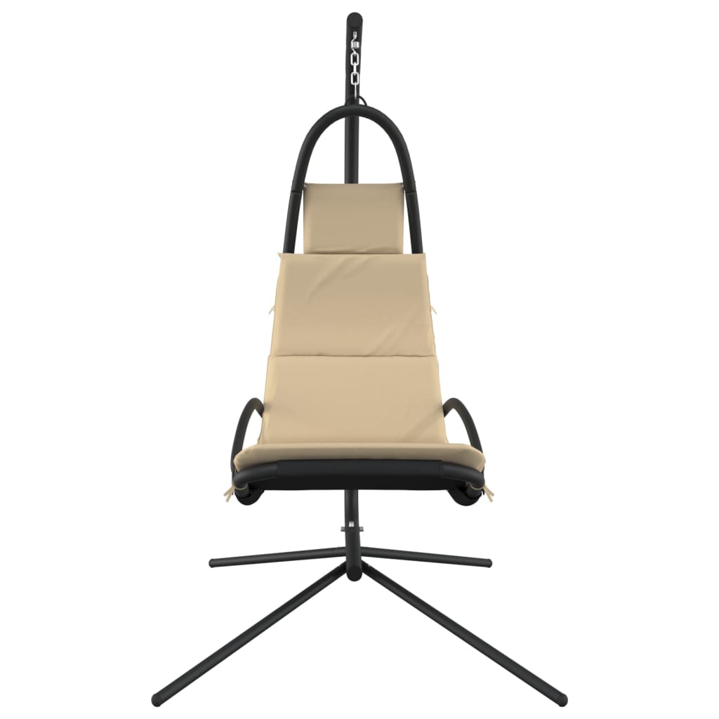 8720845741853_g_en_hd_1 vidaXL Garden Swing Chair with Cushion Cream Oxford Fabric and Steel - Image 3