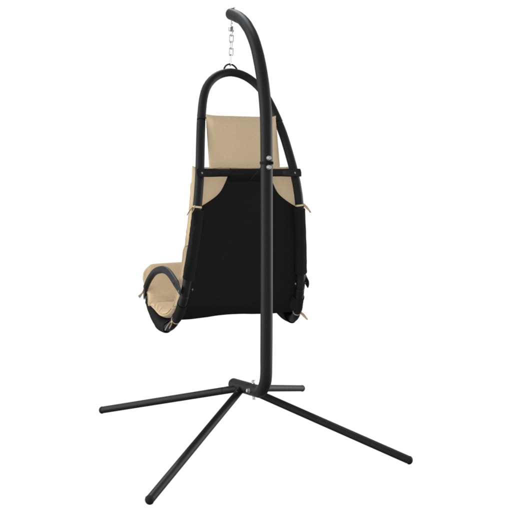 8720845741853_g_en_hd_3 vidaXL Garden Swing Chair with Cushion Cream Oxford Fabric and Steel - Image 5