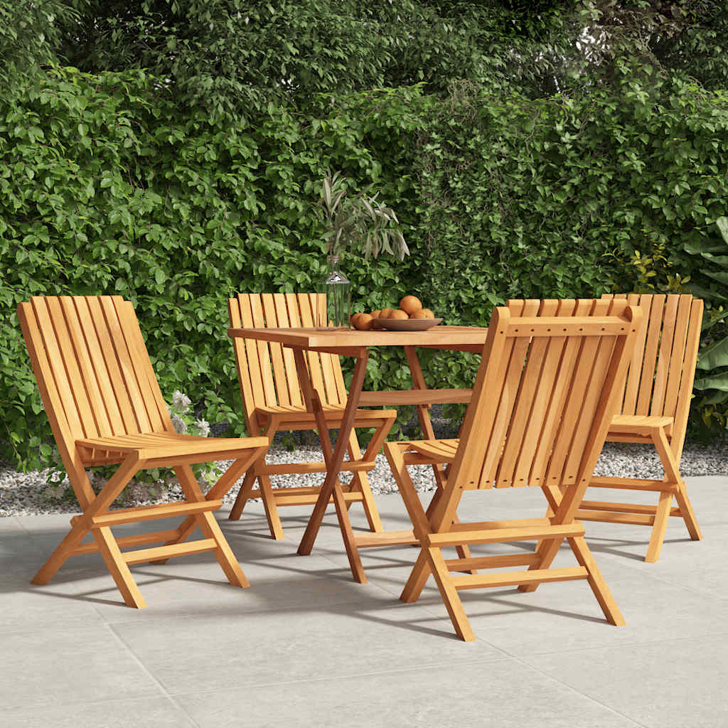 vidaXL Folding Garden Chairs 4 pcs 47x47x89 cm Solid Wood Teak