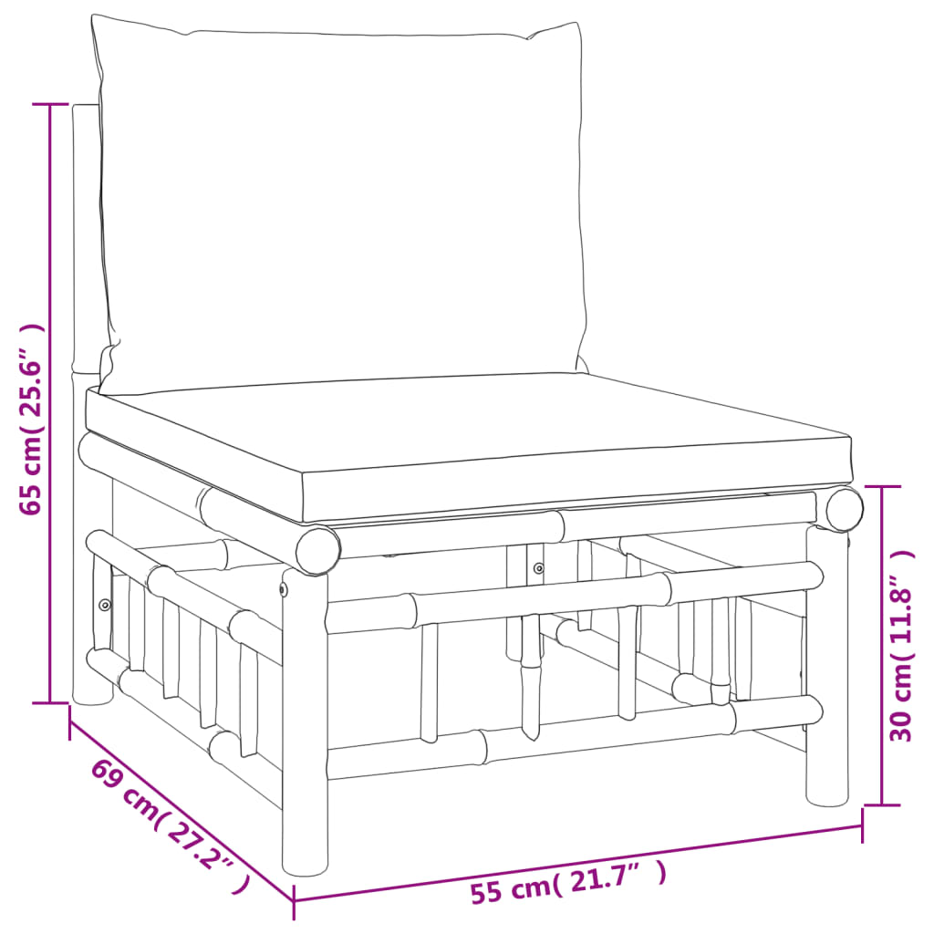 8720845745202_g_en_hd_7 vidaXL 10 Piece Garden Lounge Set with Cream White Cushions  Bamboo - Image 9