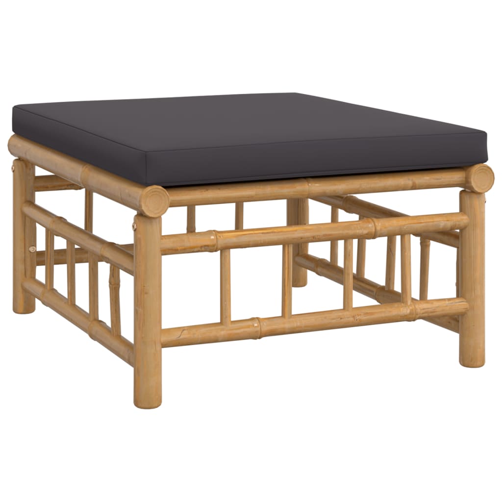 8720845745523_g_en_hd_4 vidaXL 10 Piece Garden Lounge Set with Dark Grey Cushions  Bamboo - Image 6