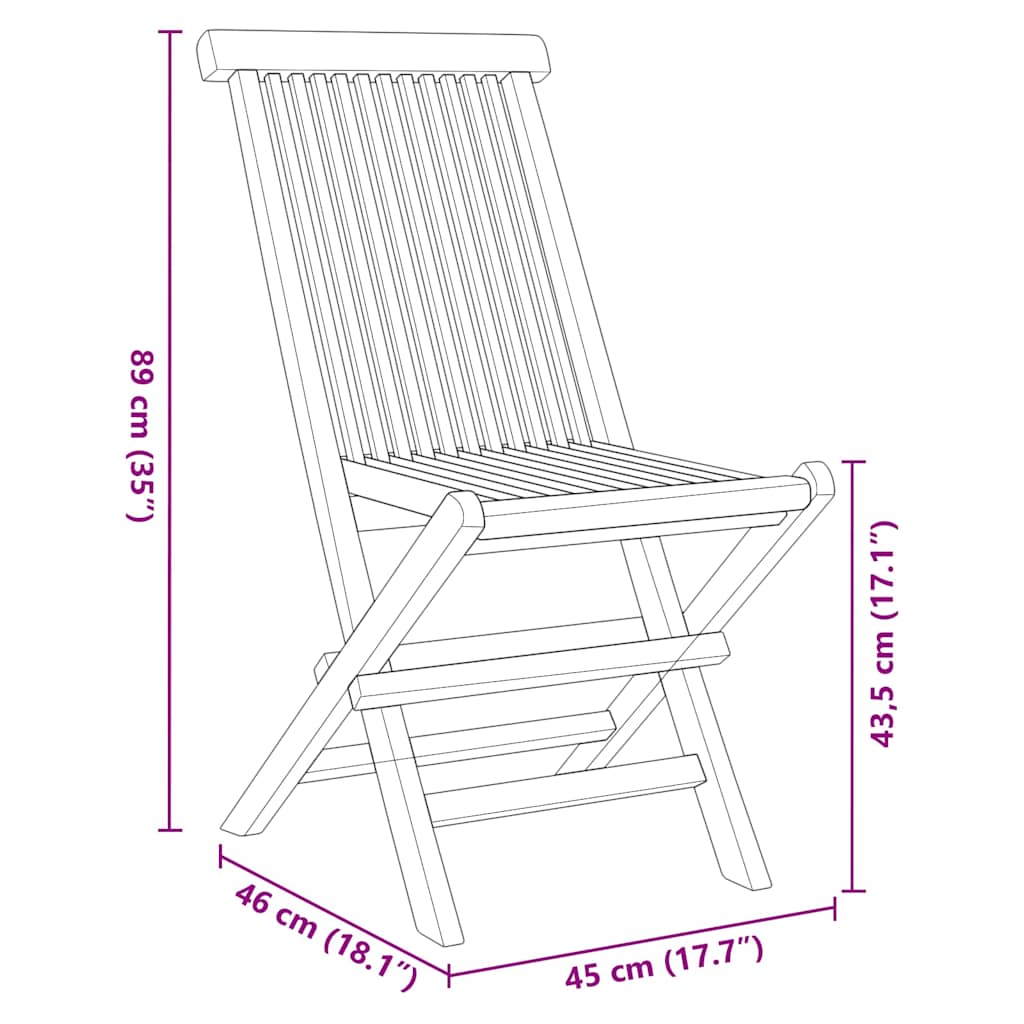 8720845746667_wbg-siz_en_hd_2 vidaXL Garden Dining Set 7 pcs Brown 140 x 80 x 75 cm Solid Teak wood - Image 12