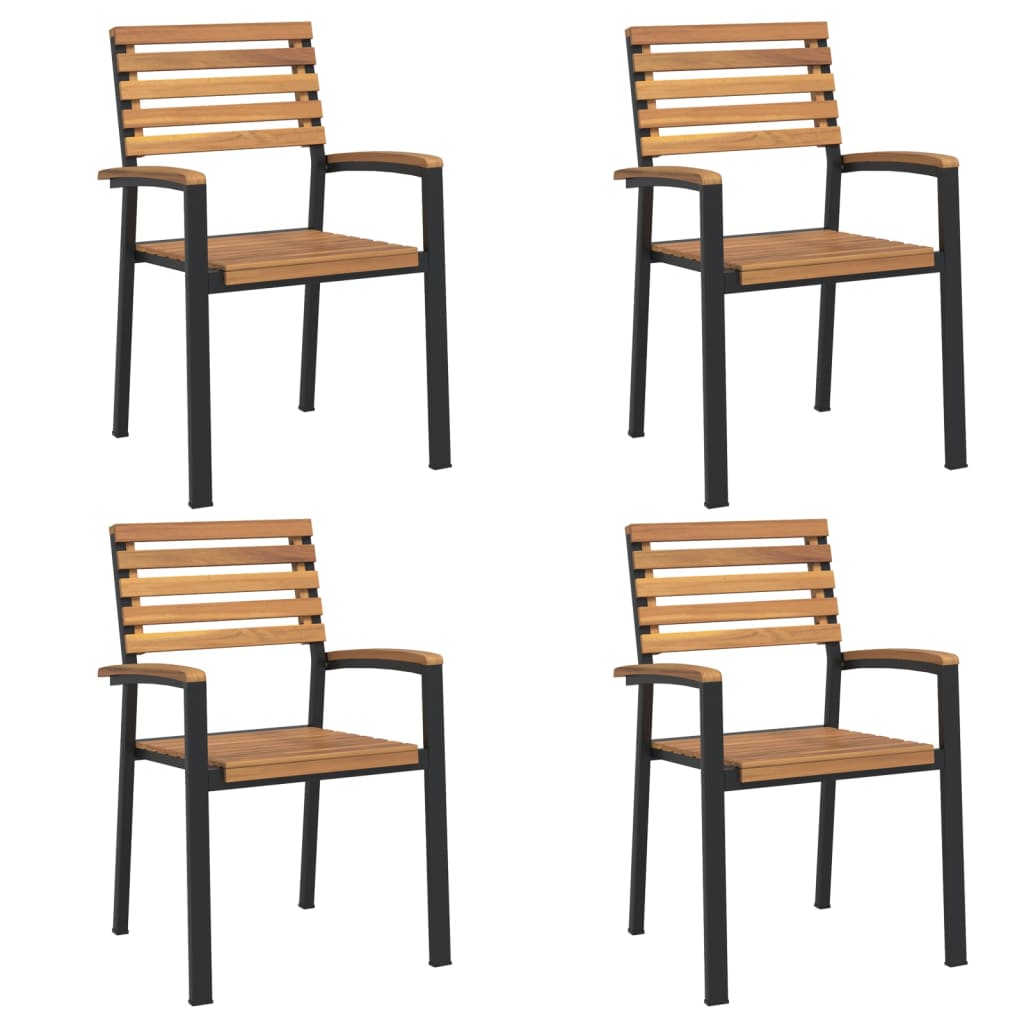 8720845746865_g_en_hd_2 vidaXL 5 Piece Garden Dining Set Solid Wood Acacia and Metal - Image 3