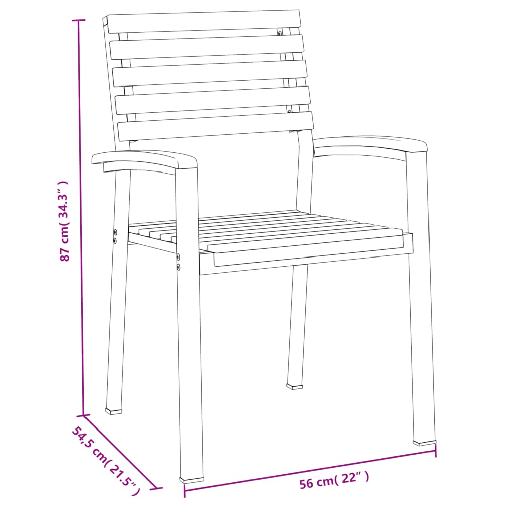 8720845746865_g_en_hd_8 vidaXL 5 Piece Garden Dining Set Solid Wood Acacia and Metal - Image 9