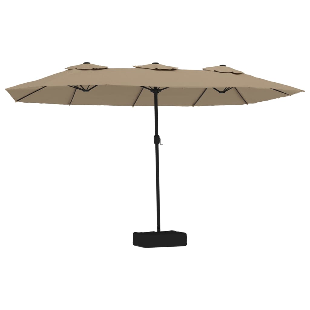 8720845748326_a_en_hd_1 vidaXL Double-Head Parasol Taupe 449x265 cm - Image 2