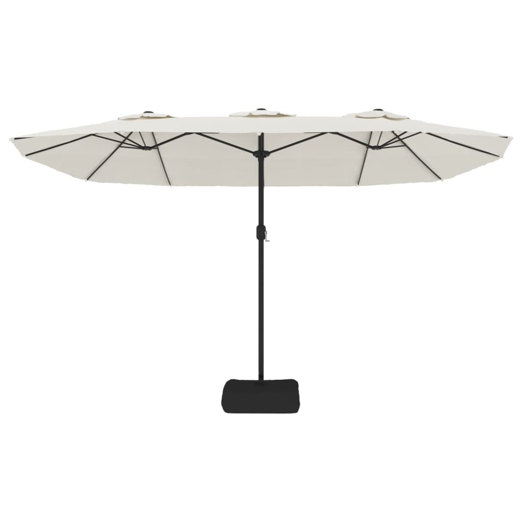 8720845748371_g_en_hd_3 vidaXL Double-Head Garden Parasol with LEDs Sand White 449x265 cm - Image 5