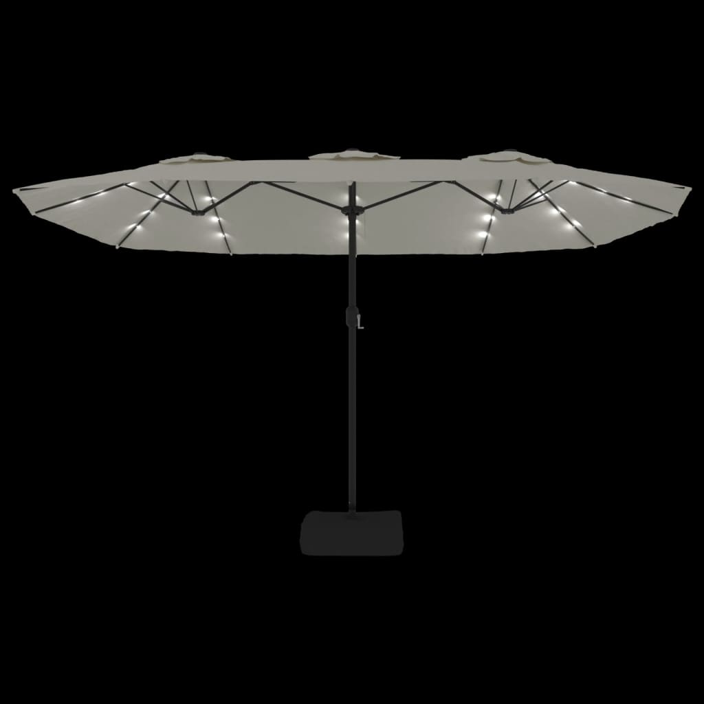 8720845748371_g_en_hd_4 vidaXL Double-Head Garden Parasol with LEDs Sand White 449x265 cm - Image 6