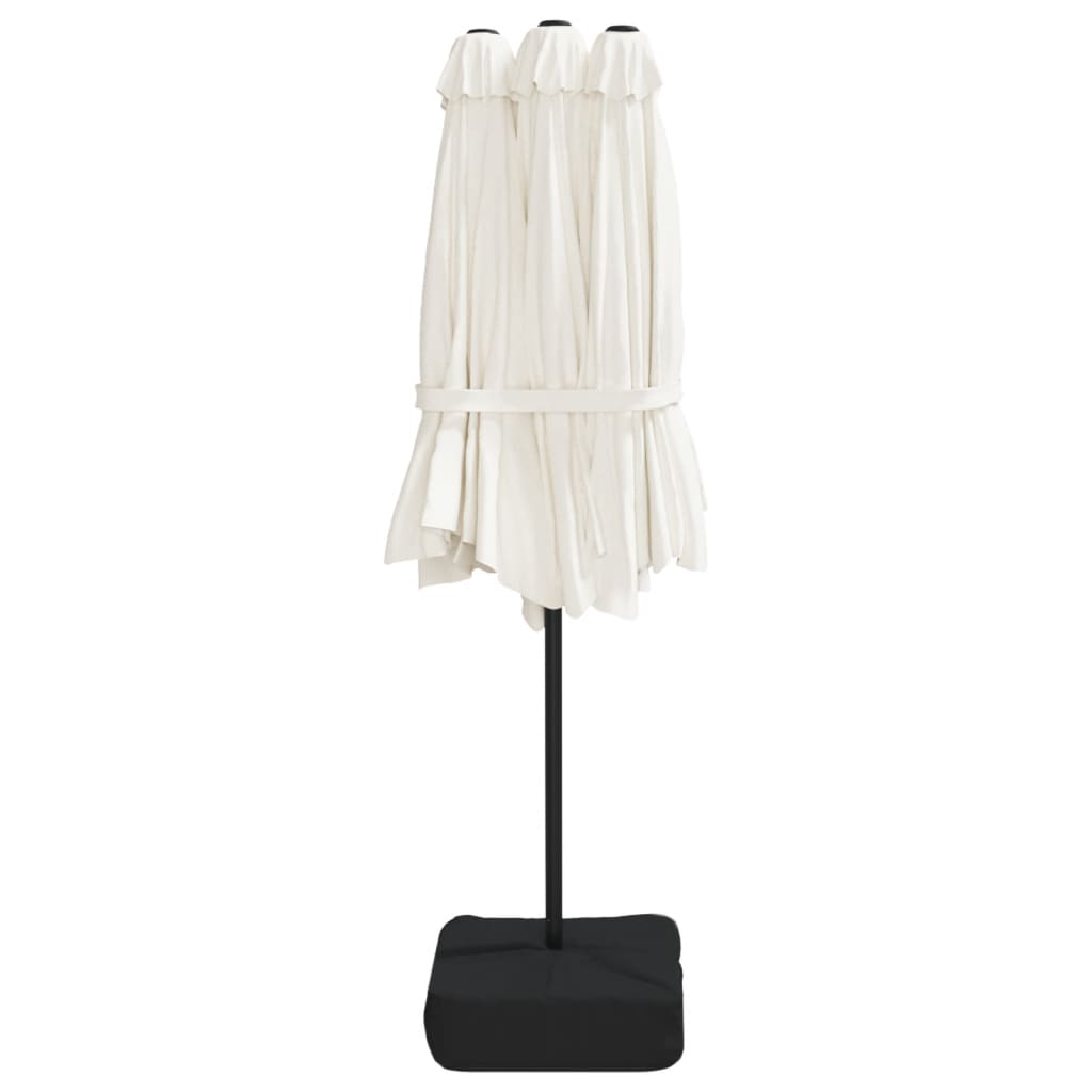 8720845748371_g_en_hd_5 vidaXL Double-Head Garden Parasol with LEDs Sand White 449x265 cm - Image 7