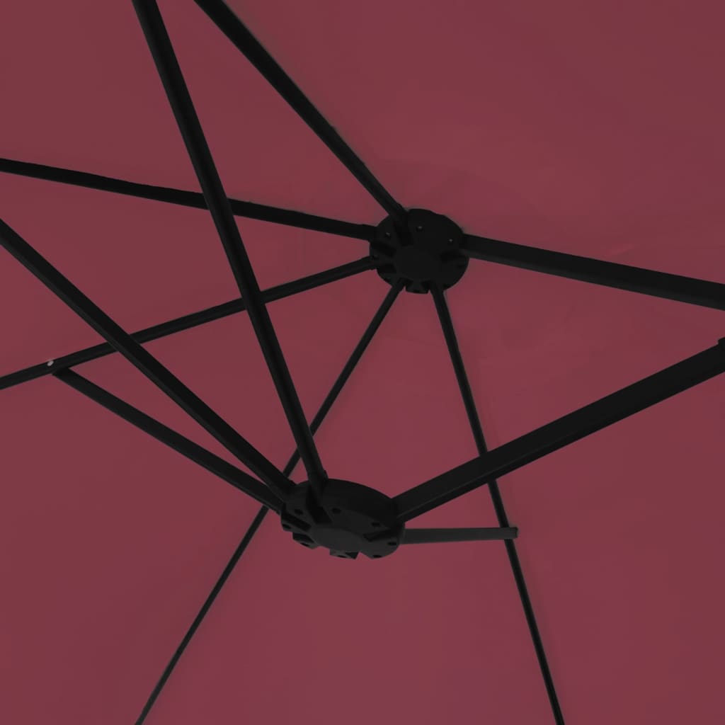 8720845748418_g_en_hd_6 vidaXL Double-Head Garden Parasol with LEDs Bordeaux Red 449x265 cm - Image 8