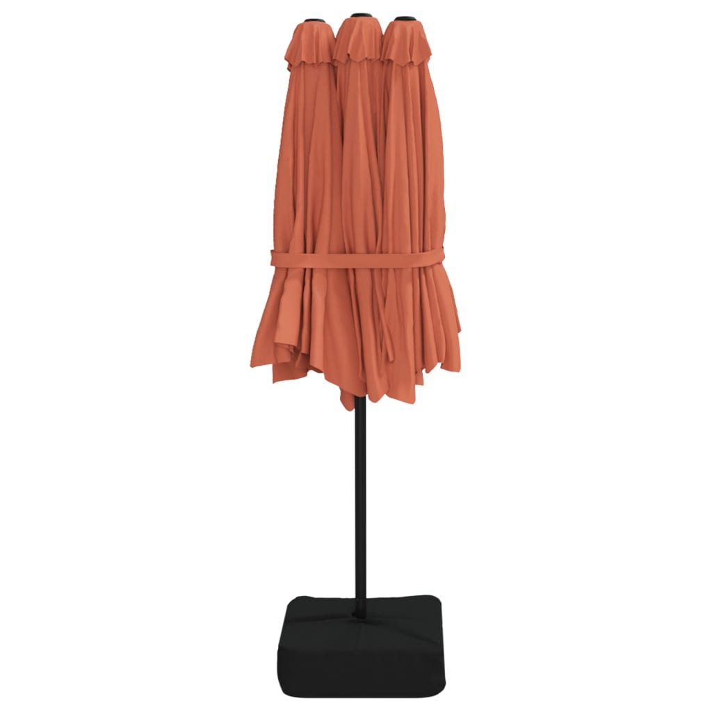 8720845748425_g_en_hd_5 vidaXL Double-Head Garden Parasol with LEDs Terracotta 449x265 cm - Image 7