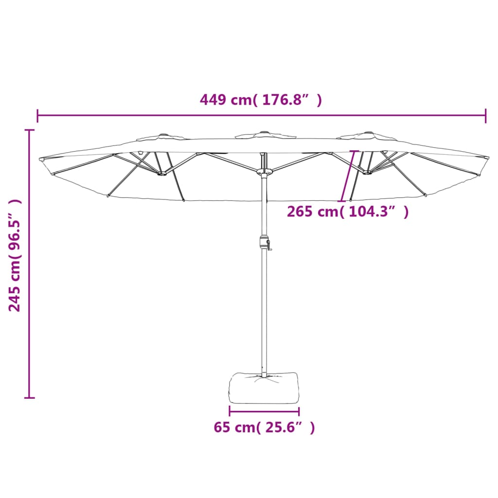 8720845748425_g_en_hd_8 vidaXL Double-Head Garden Parasol with LEDs Terracotta 449x265 cm - Image 10