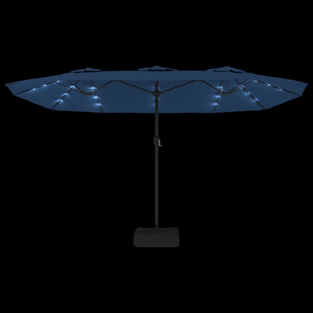 8720845748449_g_en_hd_4 vidaXL Double-Head Garden Parasol with LEDs Azure Blue 449x265 cm - Image 6