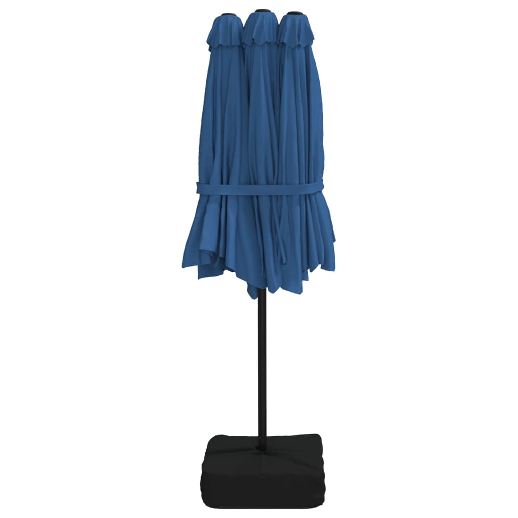 8720845748449_g_en_hd_5 vidaXL Double-Head Garden Parasol with LEDs Azure Blue 449x265 cm - Image 7