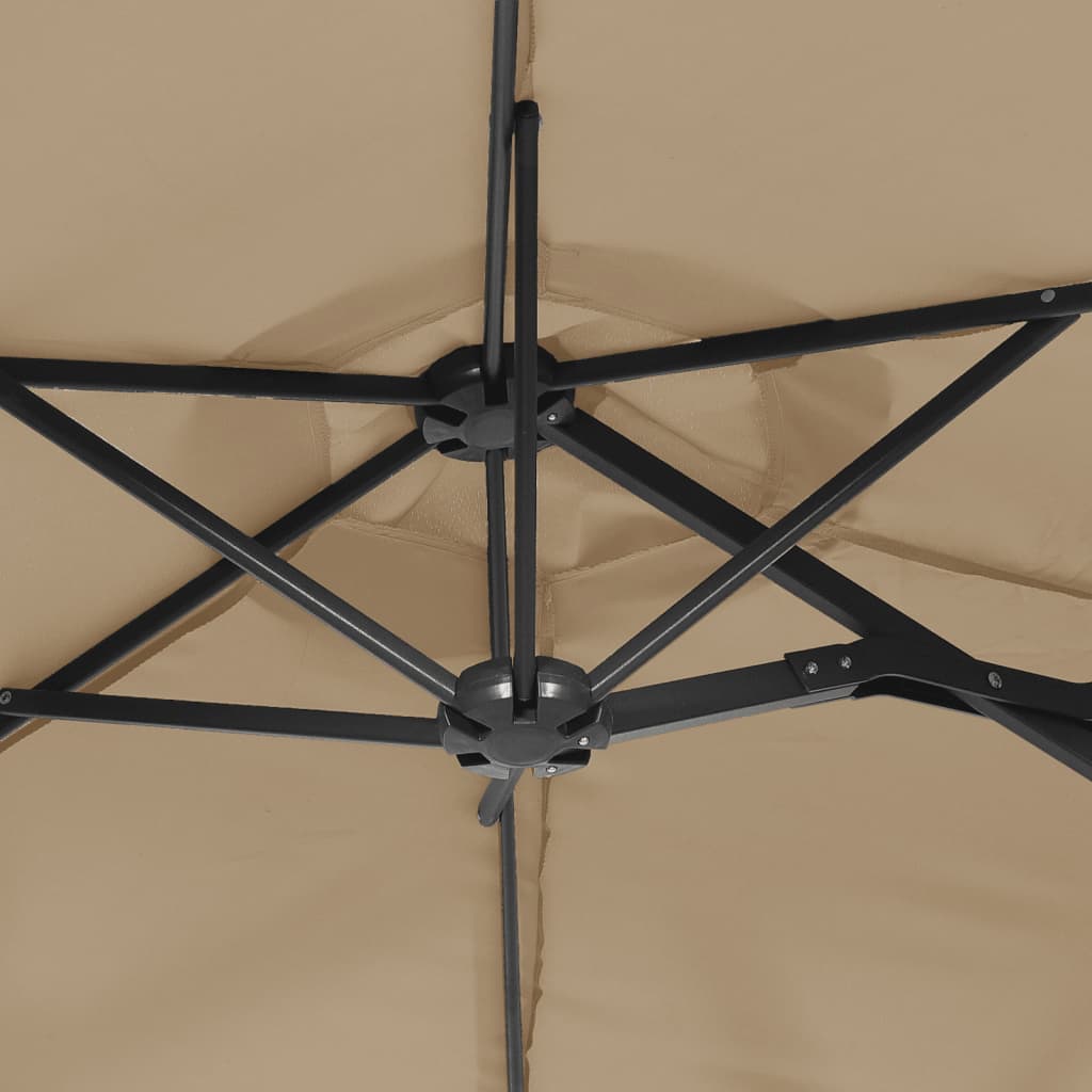 8720845748562_g_en_hd_6 vidaXL Double-Head Garden Parasol with LEDs Taupe 316x145 cm - Image 8