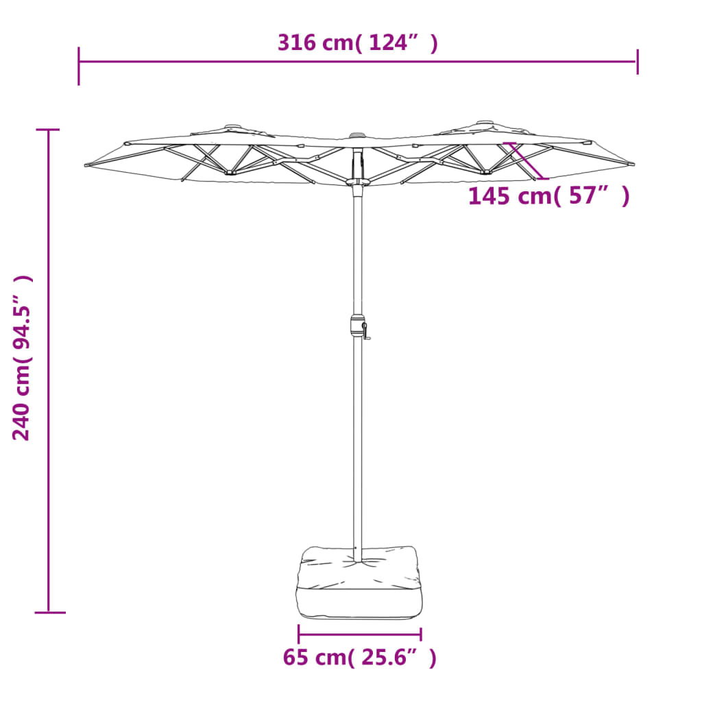 8720845748562_g_en_hd_8 vidaXL Double-Head Garden Parasol with LEDs Taupe 316x145 cm - Image 10