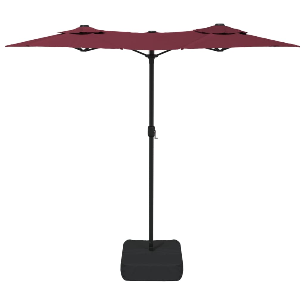 8720845748579_g_en_hd_3 vidaXL Double-Head Garden Parasol with LEDs Bordeaux Red 316x145 cm - Image 5