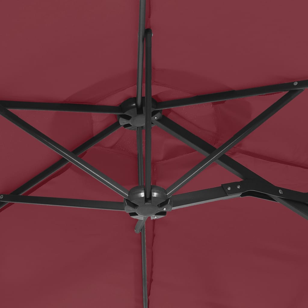 8720845748579_g_en_hd_6 vidaXL Double-Head Garden Parasol with LEDs Bordeaux Red 316x145 cm - Image 8