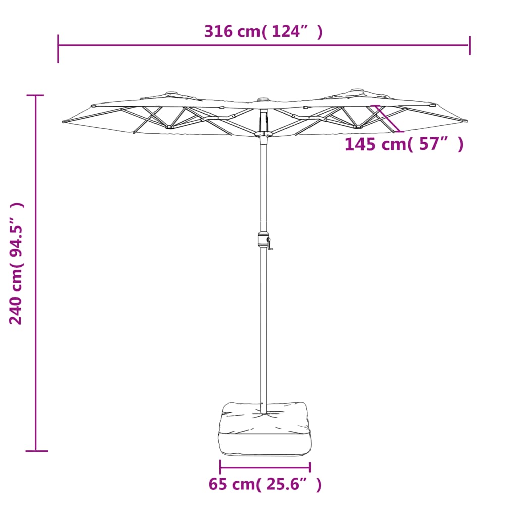 8720845748593_g_en_hd_8 vidaXL Double-Head Garden Parasol with LEDs Black 316x145 cm - Image 10