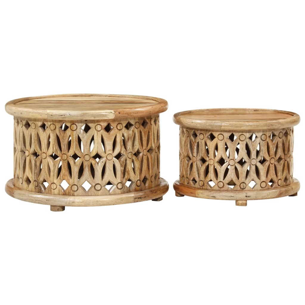 8720845749521_g_en_hd_2 vidaXL 2 Piece Coffee Table Set Solid Wood Mango - Image 3